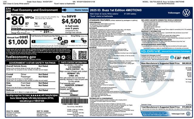 2025 Volkswagen ID. Buzz 1st Edition 4MOTION w/Two-Tone - 23088419 - 3