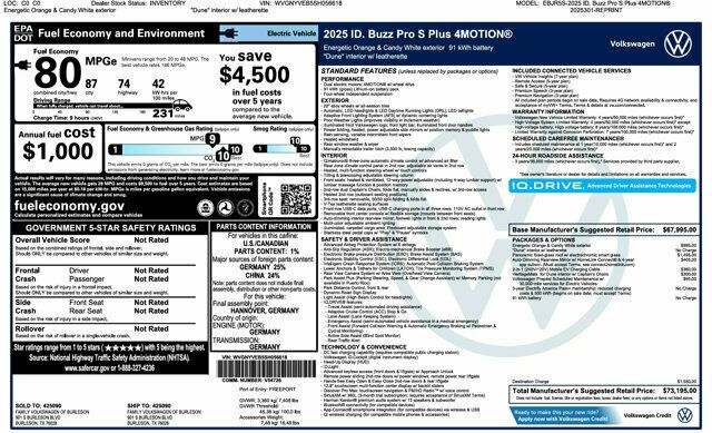 2025 Volkswagen ID. Buzz Pro S Plus 4MOTION w/Two-Tone - 23083770 - 41