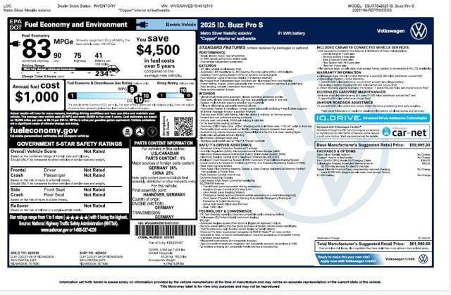 2025 Volkswagen ID. Buzz Pro S RWD w/Two-Tone - 23083269 - 3