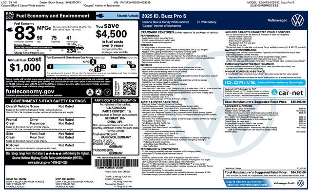 2025 Volkswagen ID. Buzz Pro S RWD w/Two-Tone - 23092130 - 3