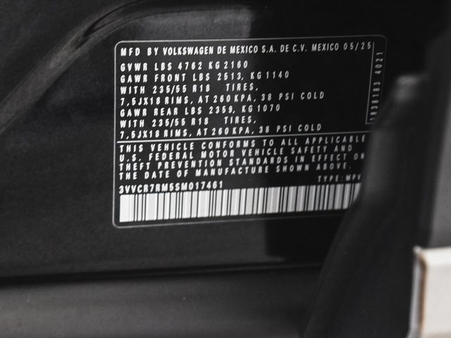 2025 Volkswagen Tiguan 2.0T S - 22960445 - 12