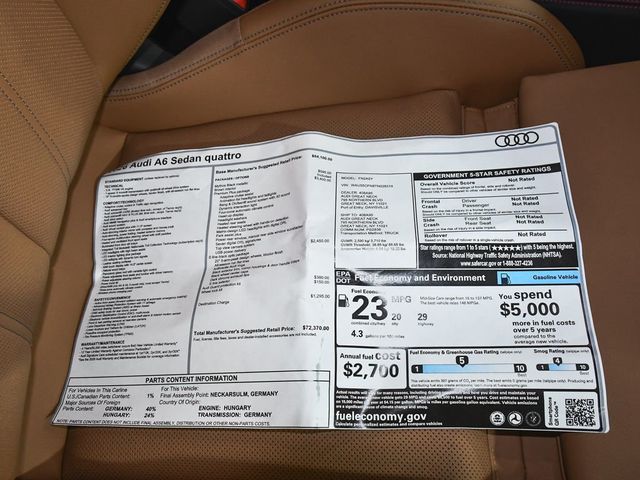 2026 Audi A6 Premium Plus - 23042248 - 57