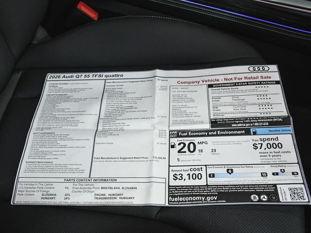 2026 Audi Q7 55 Premium Plus - 23039830 - 69
