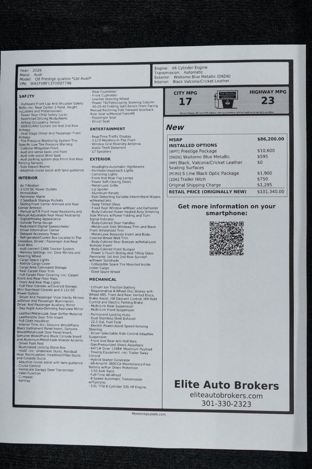 2026 Audi Q8 Prestige quattro - 23086863 - 60