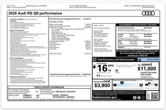 2026 Audi RS Q8 performance quattro - 23084014 - 38