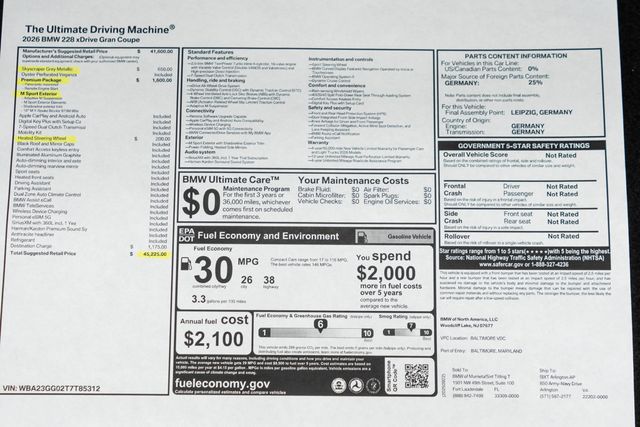 2026 BMW 2 Series 228 xDrive Gran - 23025551 - 46