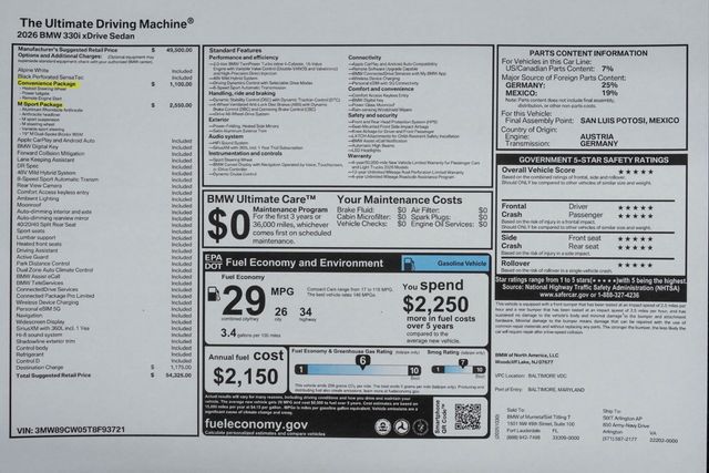2026 BMW 3 Series 330i xDrive - 23042550 - 53