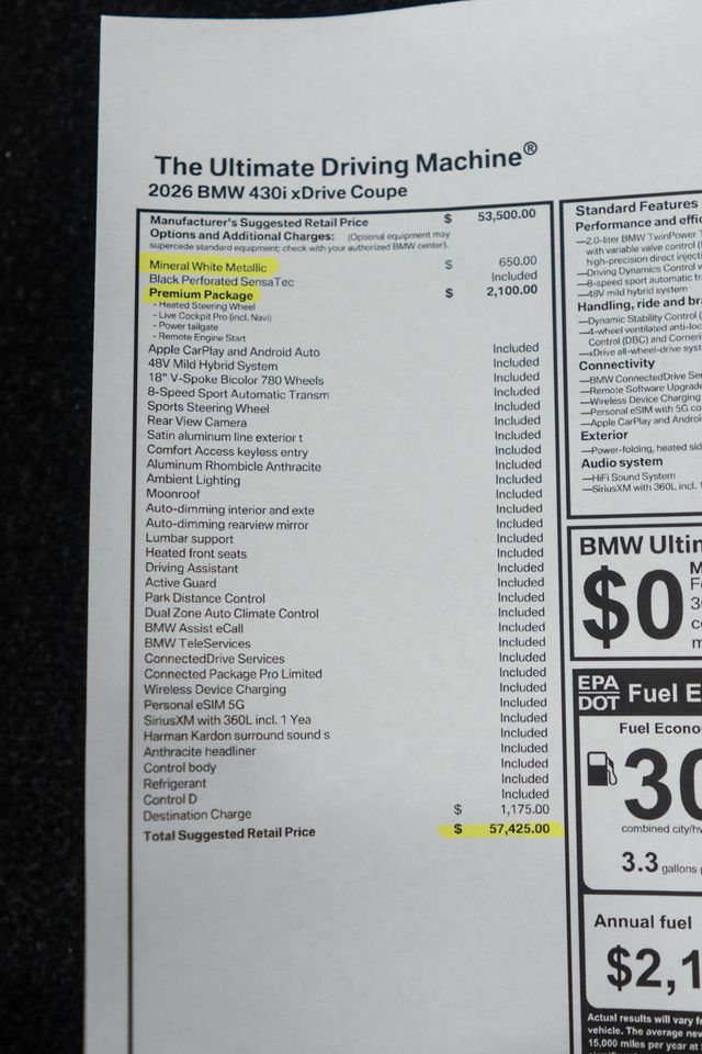 2026 BMW 4 Series 430i xDrive - 22973134 - 44
