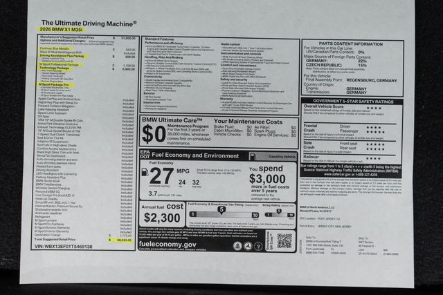 2026 BMW X1 M35i Sports Activity Vehicle - 23026779 - 51