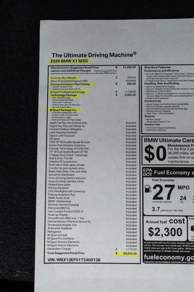 2026 BMW X1 M35i Sports Activity Vehicle - 23026779 - 52