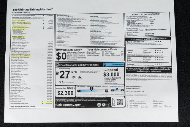 2026 BMW X1 M35i Sports Activity Vehicle - 23051389 - 55