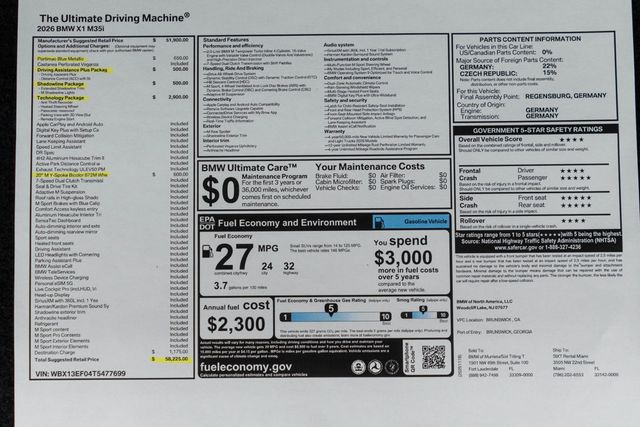 2026 BMW X1 M35i Sports Activity Vehicle - 23059340 - 48