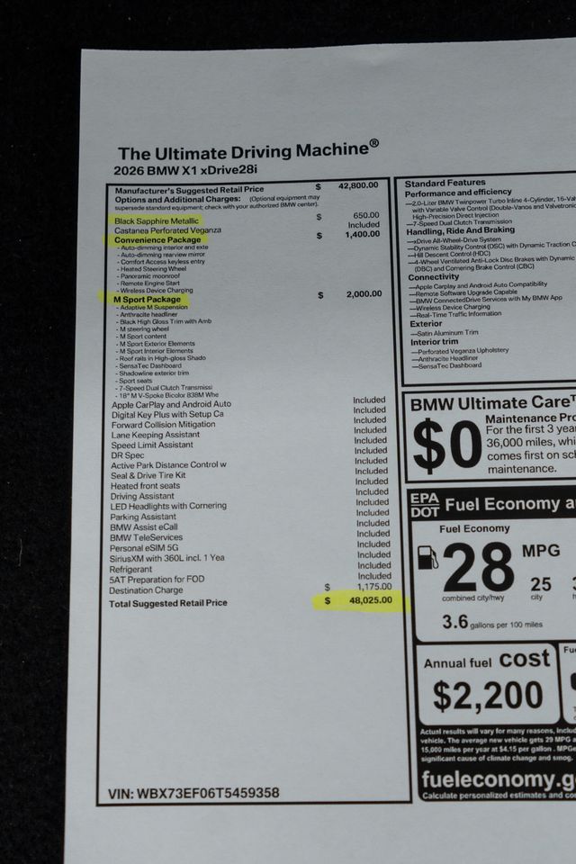 2026 BMW X1 xDrive28i Sports Activity Vehicle - 23070617 - 49
