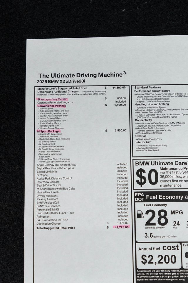 2026 BMW X2 xDrive28i Sports Activity - 23014665 - 50