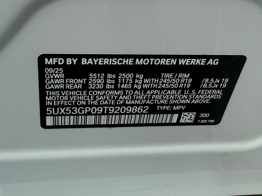 2026 BMW X3 **2026 BMW X3 xDRIVE30 M-SPORT PRO**CONVENIENCE PACKAGE** - 23001016 - 40