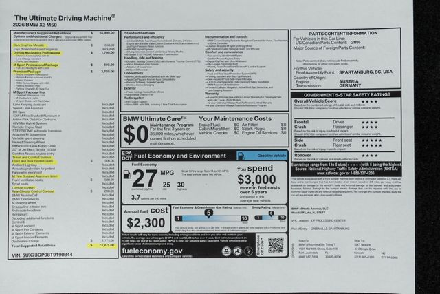 2026 BMW X3 M50 xDrive Sports Activity Vehicle - 23043085 - 50