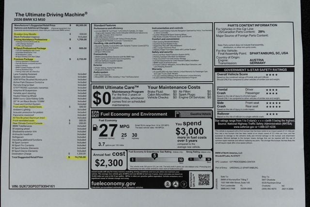 2026 BMW X3 M50 xDrive Sports Activity Vehicle - 23067809 - 47