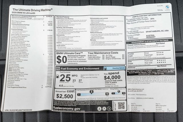 2026 BMW X5 xDrive40i Sports Activity Vehicle - 23017908 - 51