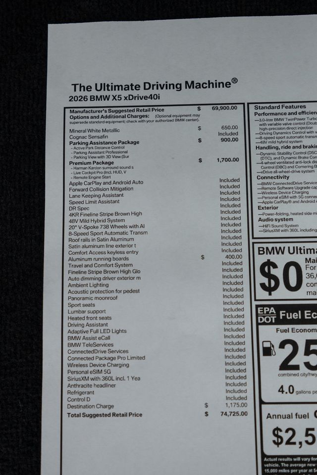 2026 BMW X5 xDrive40i Sports Activity Vehicle - 23054147 - 55