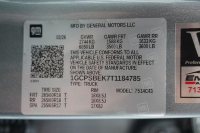2026 Chevrolet Colorado 2WD Crew Cab WT - 23036737 - 27