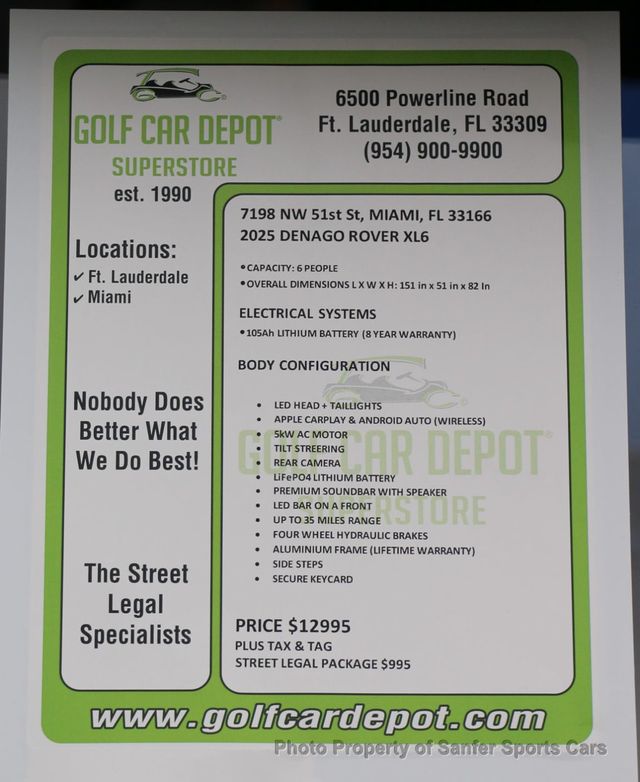 2026 Denago XL6 Golf Cart  - 22979320 - 43