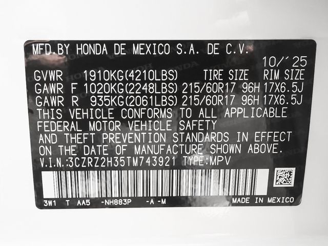 2026 Honda HR-V LX - 23077963 - 12
