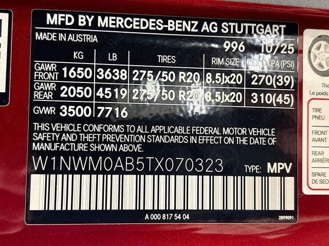 2026 Mercedes-Benz G-Class G 580e SUV - 23028662 - 23