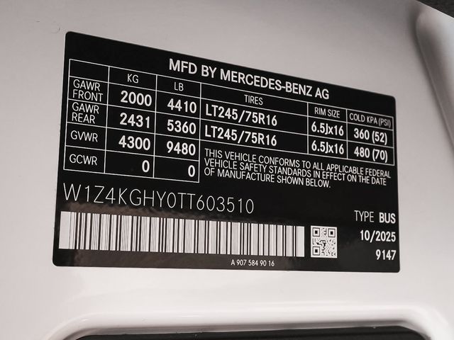 2026 Mercedes-Benz Sprinter 2500 High Roof 4-Cyl Diesel - 23077356 - 12