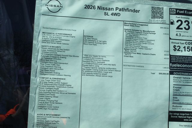 2026 Nissan Pathfinder SL 4WD - 23028518 - 8
