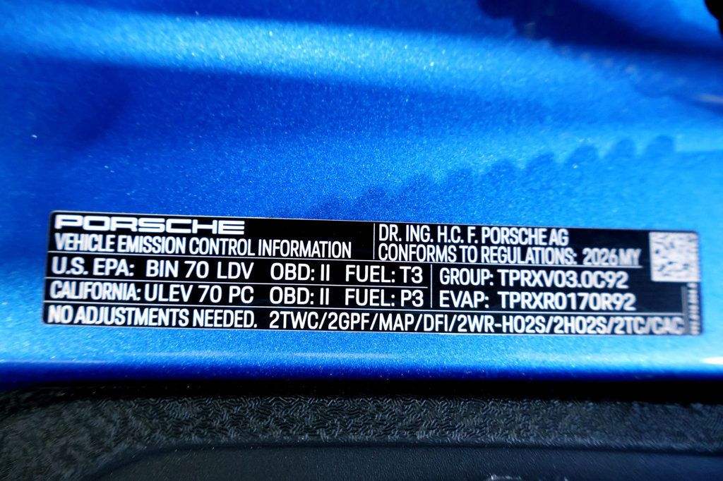 2026 Porsche 911 CARRERA T - 6sp Paint to Sample...48 Miles...6SP Manual, AEROKIT - 22982763 - 44