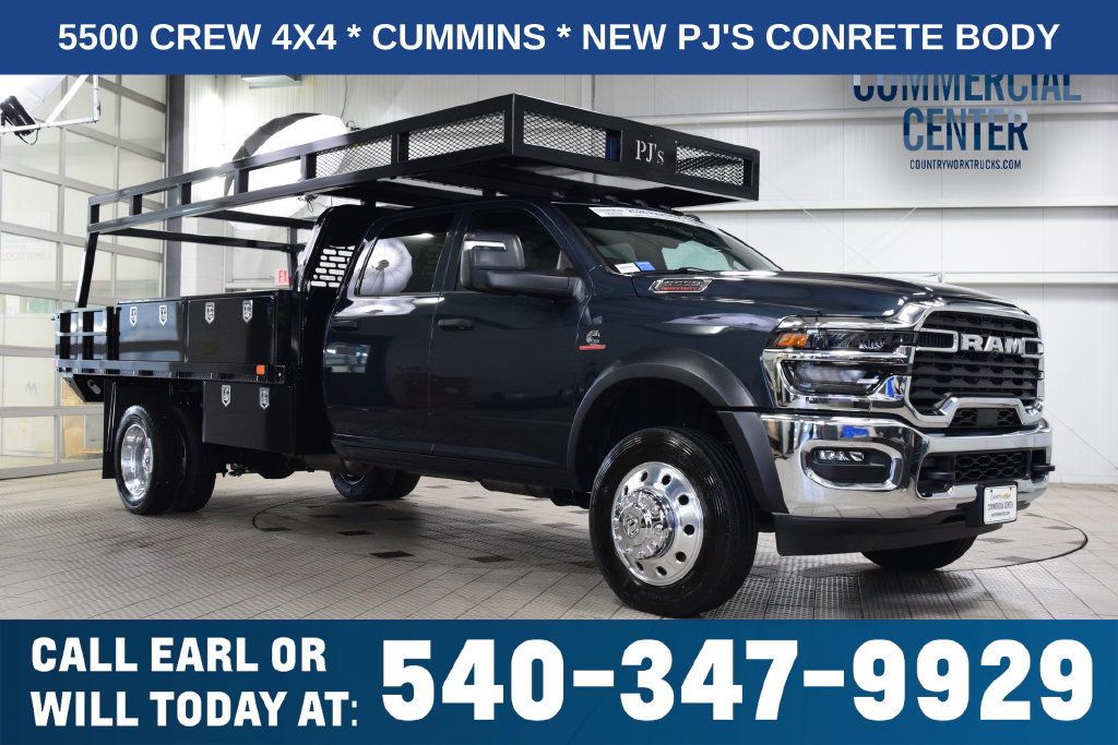 2026 Ram 5500 Chassis Cab 5500 CREW 4X4 * CUMMINS * NEW PJ'S CONCRETE BODY  - 23067823 | Video 1
