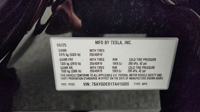2026 Tesla Model Y Long Range AWD - 23094609 - 23
