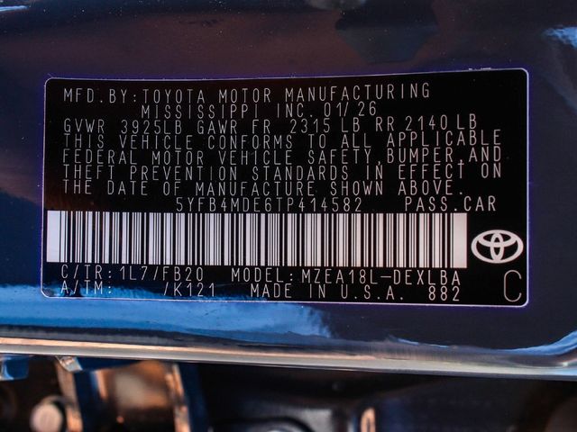 2026 Toyota Corolla LE - 23086433 - 13