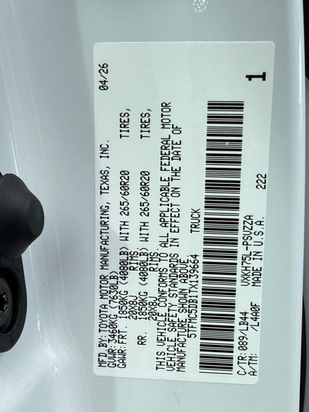 2026 Toyota Tundra 4WD **TUNDRA HV 1794**4X4**TRD 3" LIFT KIT**POWER RUNNING BOARDS** - 23062410 - 41