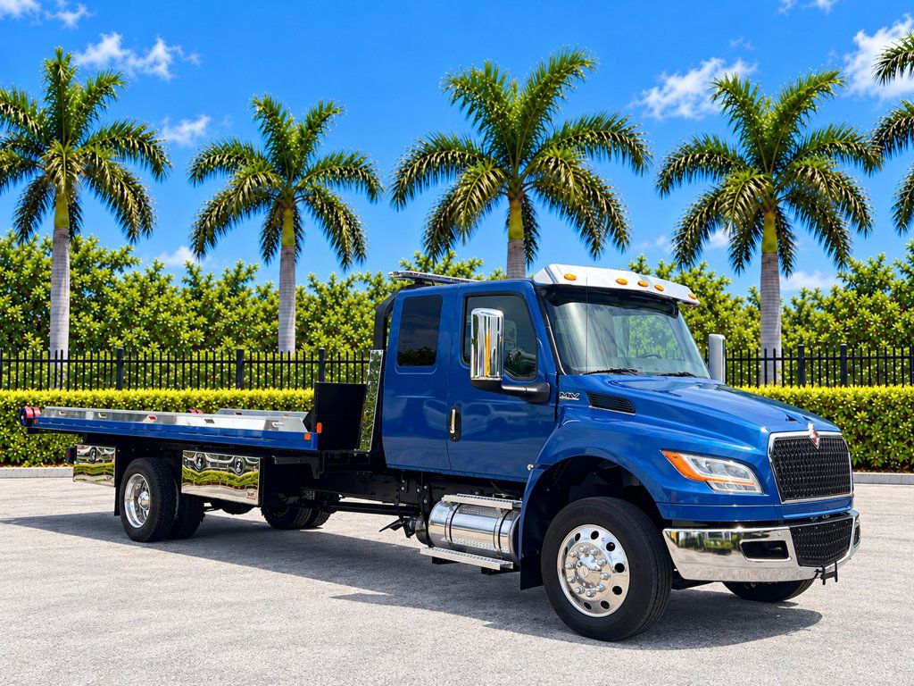 2027 International MV607 Extended Cab w/ 21' Advanced Fab Ground Deck Carrier Tow Truck - 23101654 - 15